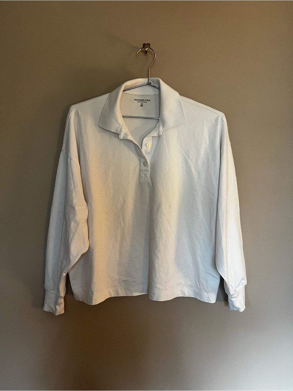 Abercrombie cropped polo shirt